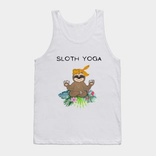 Sloth yoga Tank Top